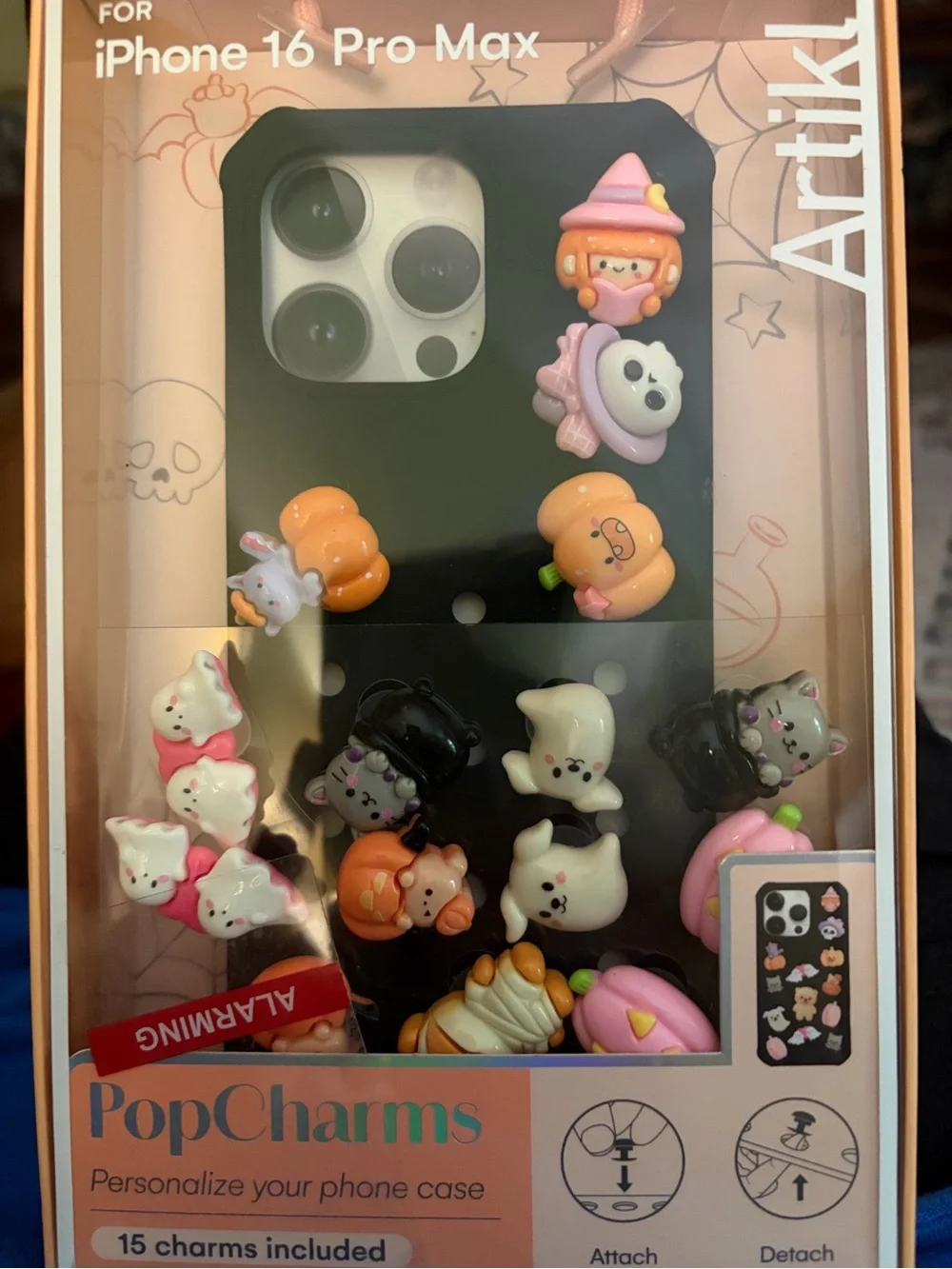 New! PopCharms Phone Case Charms for iPhone 16 Pro Max